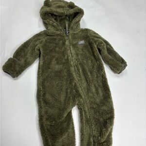 Baby Eddie Bauer Plush Olive Kids Footie